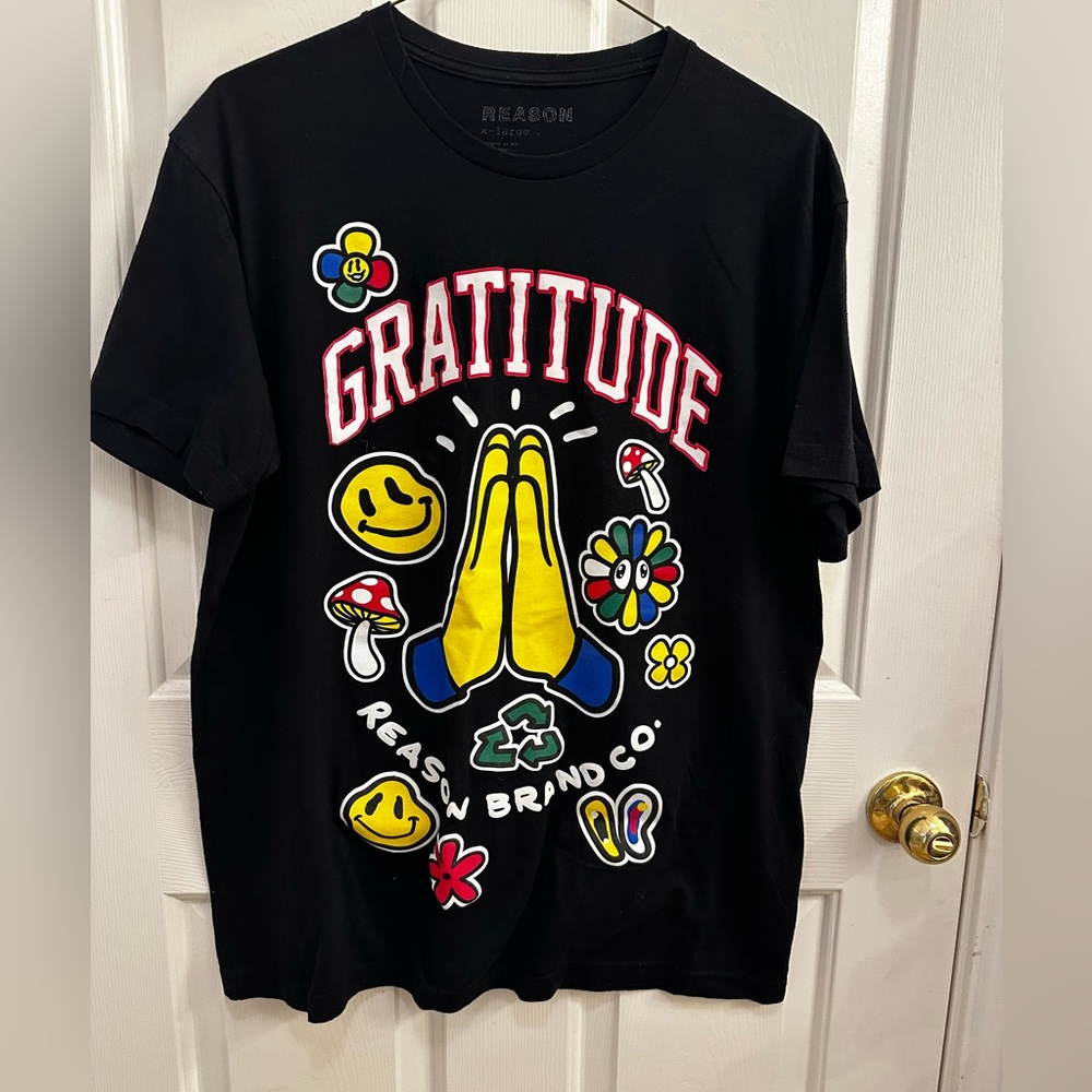 Reason “Gratitude” Soft Cotton T-shirt